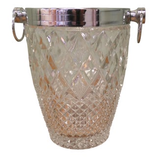 Art Deco Diamond Pattern Champagne Wine Cooler, 1930 For Sale