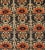 A wonderful early 20th Century Persian Senneh rug with all-over red poppies and leaf pattern, surrounded by multiple...