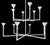 Contemporary Bourgeois Boheme Atelier Plaster of Paris Uplight Chandelier, Vincennes Royal For Sale - Image 3 of 10