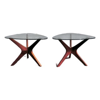 Adrian Pearsall Pair of ‘Jacks’ Side Tables | Mid Century Modern For Sale