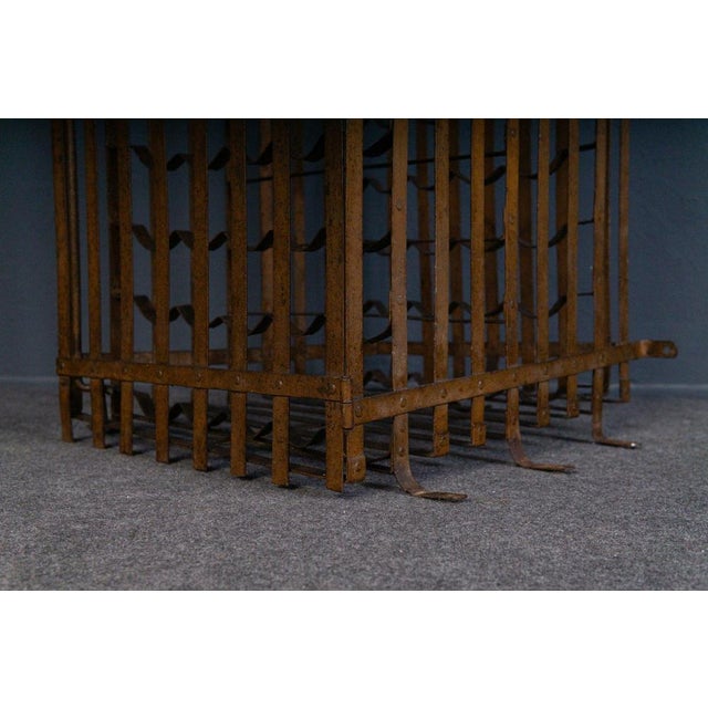 Vintage Steel Wine Rack For Sale - Image 12 of 18