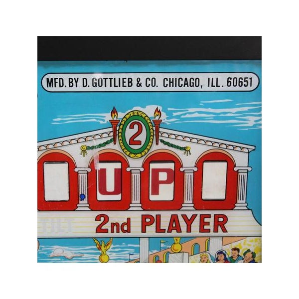 Flying Chariots Pinball Panel from D. Gottliebs & Co., 1963 For Sale - Image 3 of 7