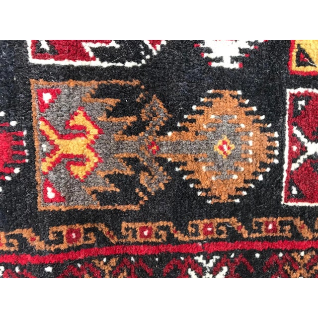 1980s Small Vintage Baluch Rug For Sale - Image 5 of 9