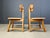 Beige Vintage Dutch Brutalist Oak Dining Chairs, 1960s, Set of 4 For Sale - Image 8 of 18