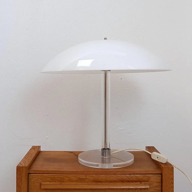 Silver Vintage Table Lamp by Harco Loor, 1970s For Sale - Image 8 of 12