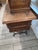 Brown Antique Davis Treadle Sewing Machine in Wooden Cabinet With Ornate Cast Iron Base, Late 19th Century For Sale - Image 8 of 14