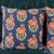Late 20th Century Tulu Textiles Alma Blue Throw Pillows, Pair For Sale - Image 5 of 12