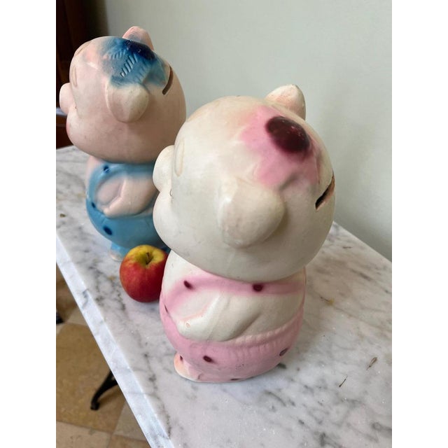 Ceramic Pinky and Perky Piggy Banks and Money Boxes, Set of 2 For Sale - Image 3 of 5