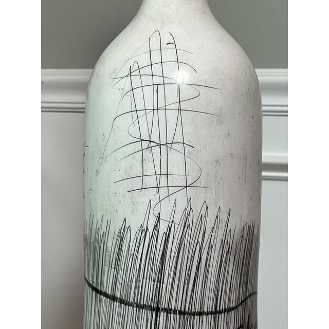 Ceramic Yuri Zatarain Large Floor Vase, "Sketchbook" Series, 1990s For Sale - Image 7 of 14
