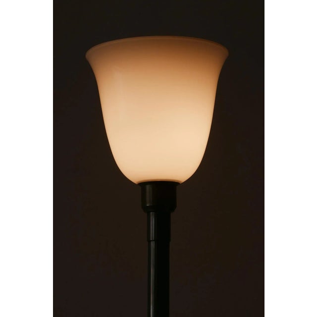 Art Deco Nickel Plated Brass Floor Lamp, 1930s For Sale - Image 9 of 18