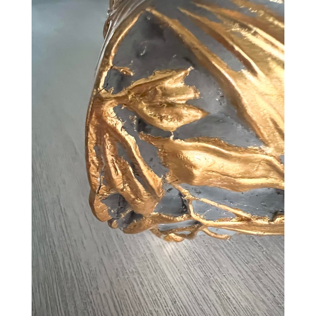 Antique Style Raised Gilt Relief Decorative Ceramic Storage Box – Early 20th Century, Unmarked For Sale - Image 11 of 11