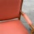 1970s Vintage Salmon Colored Cushions Wooden Chair For Sale - Image 4 of 9