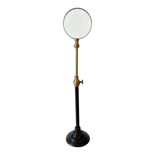 Vintage Metal and Brass Telescoping Magnifying Glass For Sale