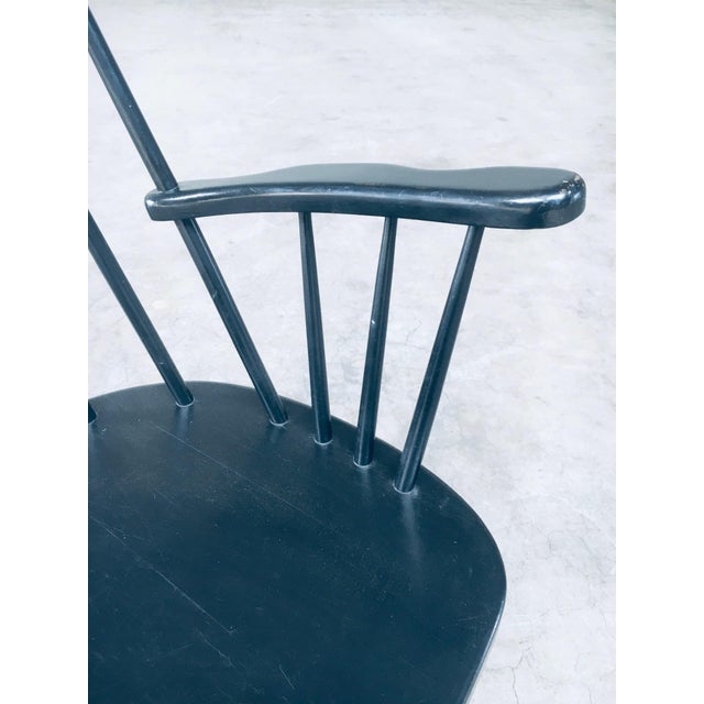 Set of Scandinavian Spindle Back Lounge Chair Set, Denmark, 1960s For Sale - Image 12 of 18