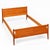 Vintage Double Bed Wooden Bed Frame, 1960s For Sale - Image 3 of 5