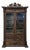Louis XIII Style Glass-Fronted Bookcase in Oak For Sale