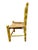 Early 20th Century Yellow Hand-Painted Mexican Folk Art Child’s Chair With Woven Rush Seat For Sale - Image 9 of 14