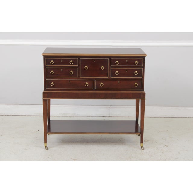 Age: Approx: 30 Years Old Details: Brass Capped Feet & Casters Dovetailed Drawer Construction High Quality Construction...