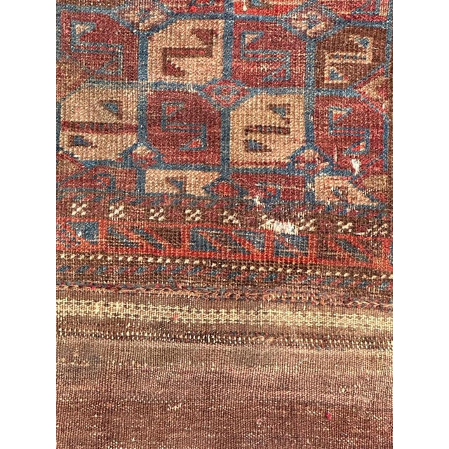Antique Distressed Turkmen Tribal Rug, 1890s For Sale - Image 4 of 18