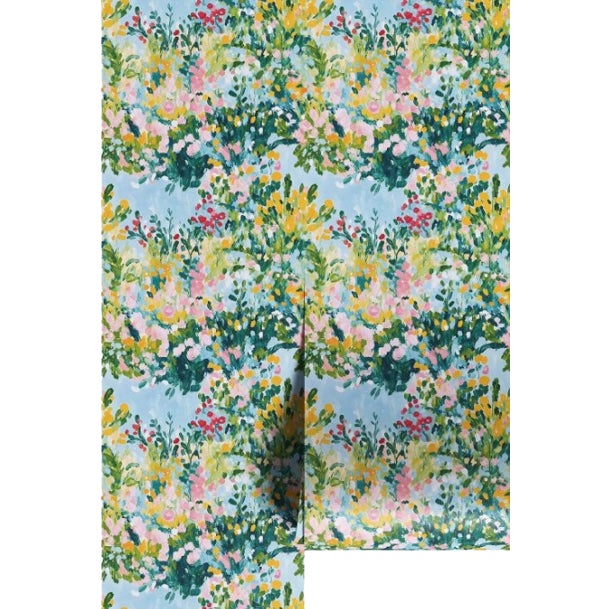 Wild Flower Hour Grasscloth Wallpaper by House Party | 8 Yards For Sale