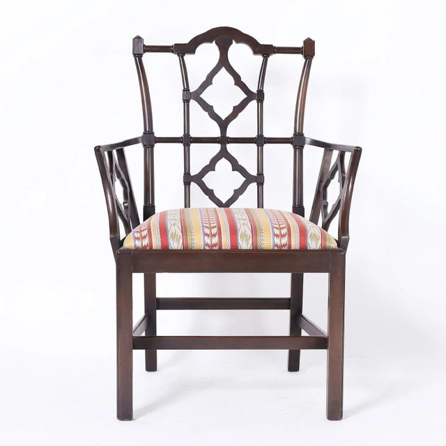 Chippendale Set of Ten Chippendale Armchairs For Sale - Image 3 of 10