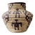 1980s Tribal Figural Coiled Basket Olla For Sale