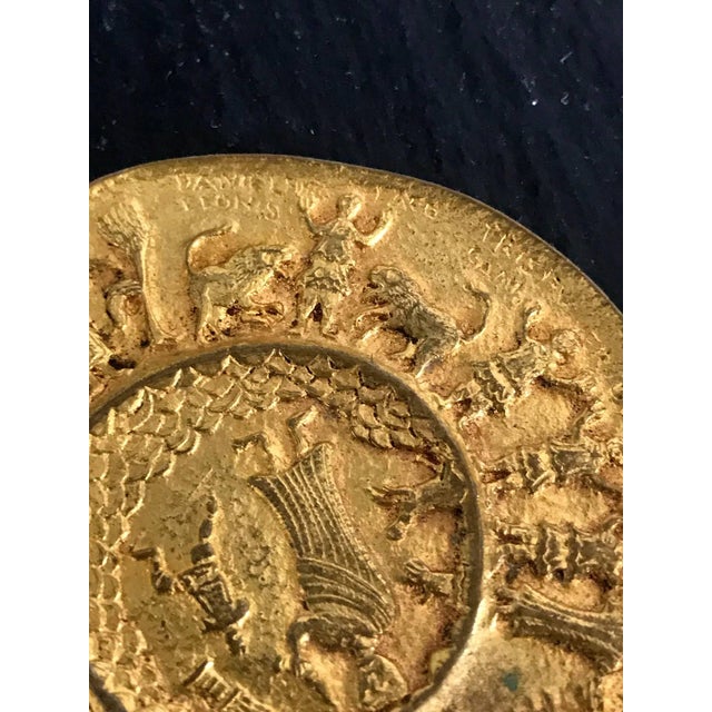Mid 20th Century Gilt Bronze Brooch by Line Vautrin For Sale - Image 5 of 8