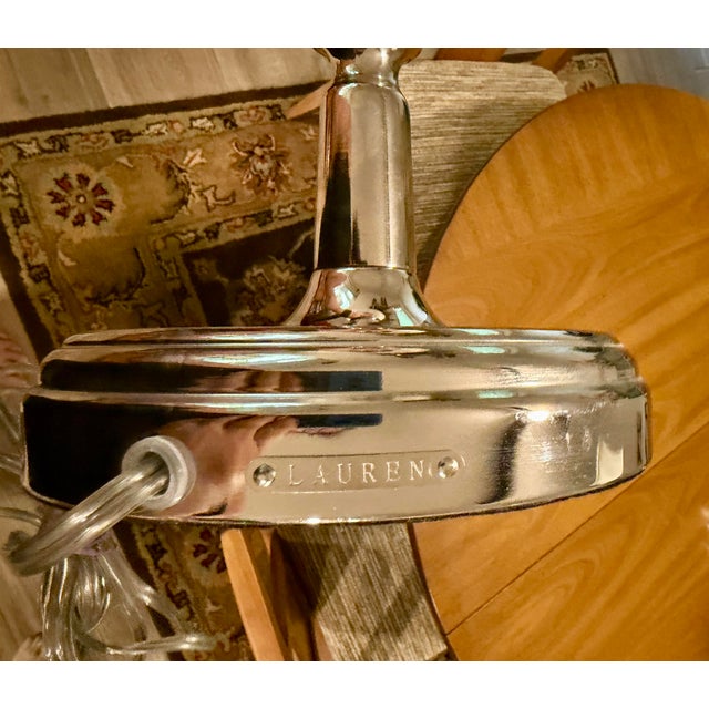 2000 - 2009 Ralph Lauren Chrome Candlestick Table Lamps - a Pair For Sale - Image 5 of 12