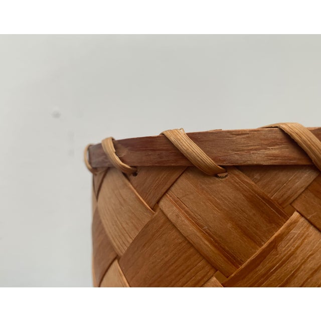 Mid-Century Swedish Wooden Veneer Table Lamp from Vamhus, 1960s For Sale - Image 15 of 18