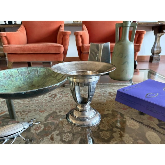 Art Deco Silver-Plated Vide Poche, France, 1940s For Sale - Image 3 of 9