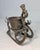 Metal Antique 19th Century Bronze Victorian Sleigh Ring Holder Jewelry Jar Dish For Sale - Image 7 of 14