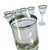 Vintage Mikasa Silver Mist 57618 Cordial Glasses Platinum Rim Set of 8, 1979-87 For Sale - Image 11 of 15