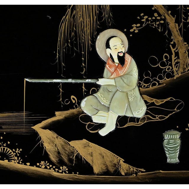 Lacquered Wood Living Room Table, Chna, 1950s For Sale - Image 6 of 18