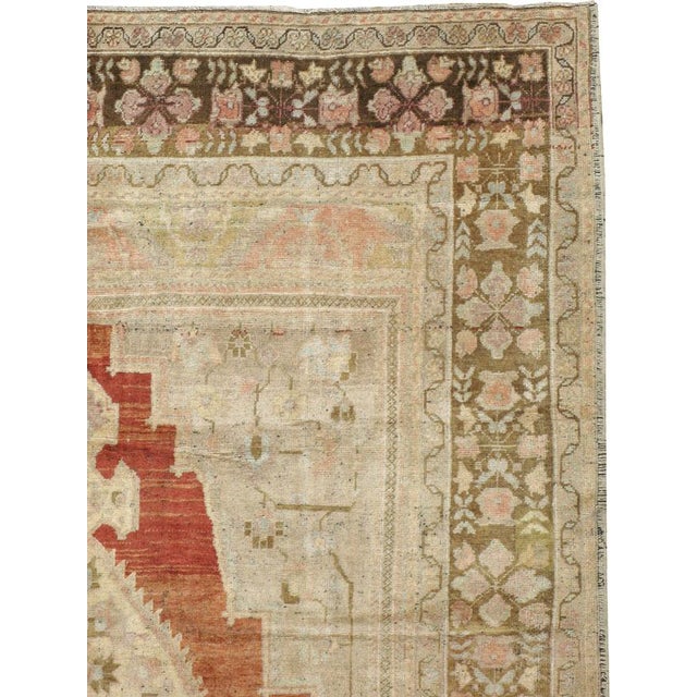 Tribal Galerie Shabab Collection Mid-20th Century Turkish Oushak Rug For Sale - Image 3 of 10