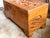Vintage 1940’s Chinese Glazed Carved Scenic Wood Chest For Sale - Image 4 of 12