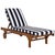 Newport Chaise Lounge, Navy Stripe For Sale - Image 12 of 13