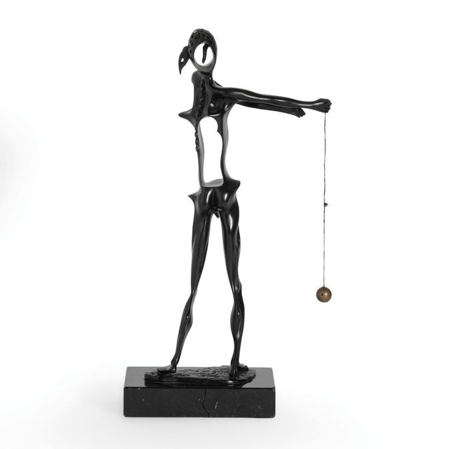 Salvador Dalí­, Homage to Newton, 1980, Bronze & Marble For Sale - Image 3 of 11