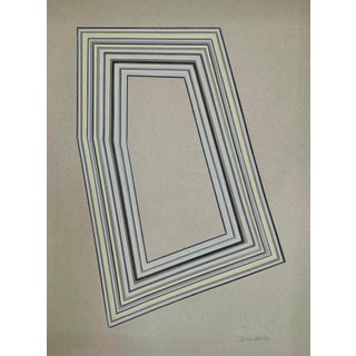 Contemporary Original Abstract Geometric Drawing 3 by Sarah Vaaler For Sale