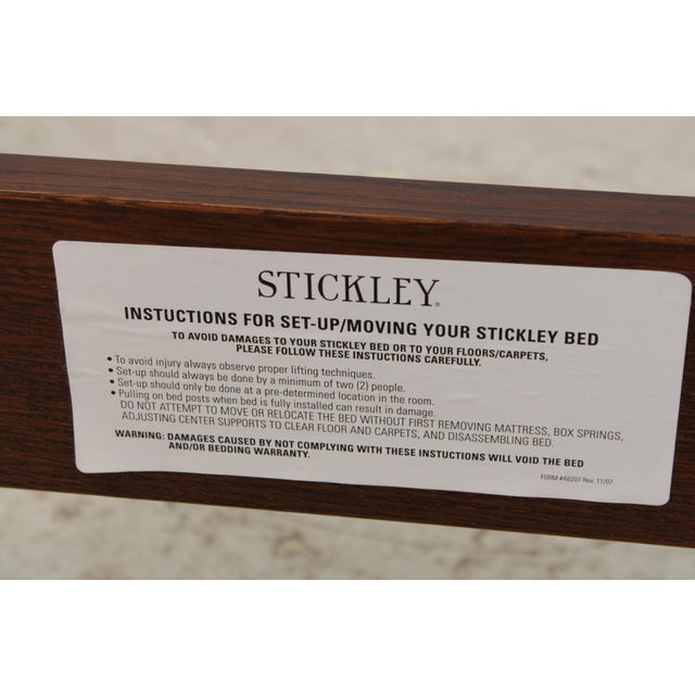Stickley Queen Size Mission Oak Bed For Sale - Image 16 of 18