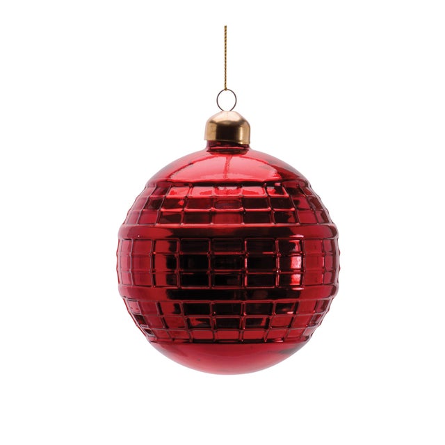 Glass Ball Ornament Set of 4  4" & 5" For Sale In Chicago - Image 6 of 6