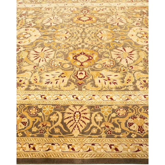 Solo Rugs Mogul, One-of-a-Kind Hand-Knotted Area Rug in Brown, 9' 1" x 12' 2" For Sale - Image 4 of 8