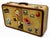 1940s Vintage 1940s Travel Size Tweed Suitcase With Nice Assortment of World Grand Tour Locations Paper Labels For Sale - Image 5 of 18
