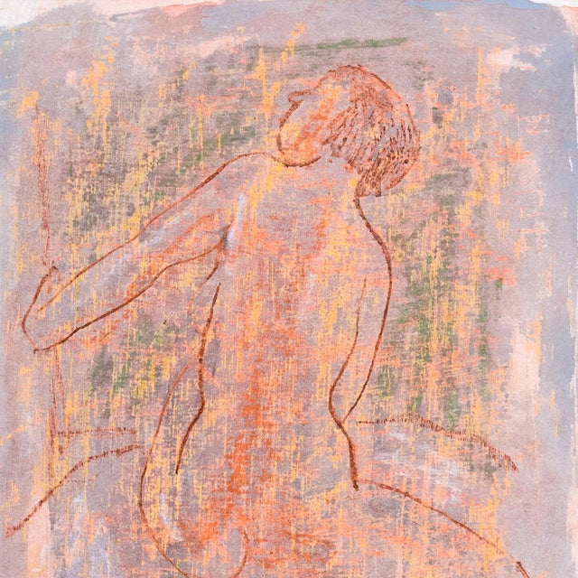 Paper 'Seated Nude', California Post-Impressionist, De Young Museum, Fauve For Sale - Image 7 of 7