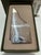 Christofle Cubik letter opener in silver-plated metal, featuring a sculptural geometric Modernist design. Christofle maker...