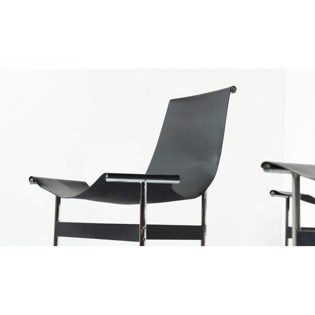 Black T Chairs attributed to Douglas Kelly, Ross Littell and William Katavolos, 1950s, Set of 6 For Sale - Image 8 of 13