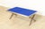 Mid-Century Modern Mid Century Modern Chrome and Blue Strap Bench Milo in Baughman Style For Sale - Image 3 of 10