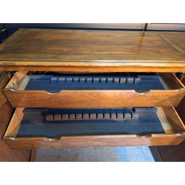 1960s Baker Furniture French Country or French Provincial Louis XV Style Carved Walnut Sideboard For Sale In Mobile - Image 6 of 10