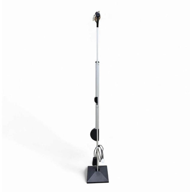 Fully adjustable alu floor lamp / 1980s Height 190 Height 190Depth 28Width 28 cm Up to 250V (Europe/UK Standard).The...