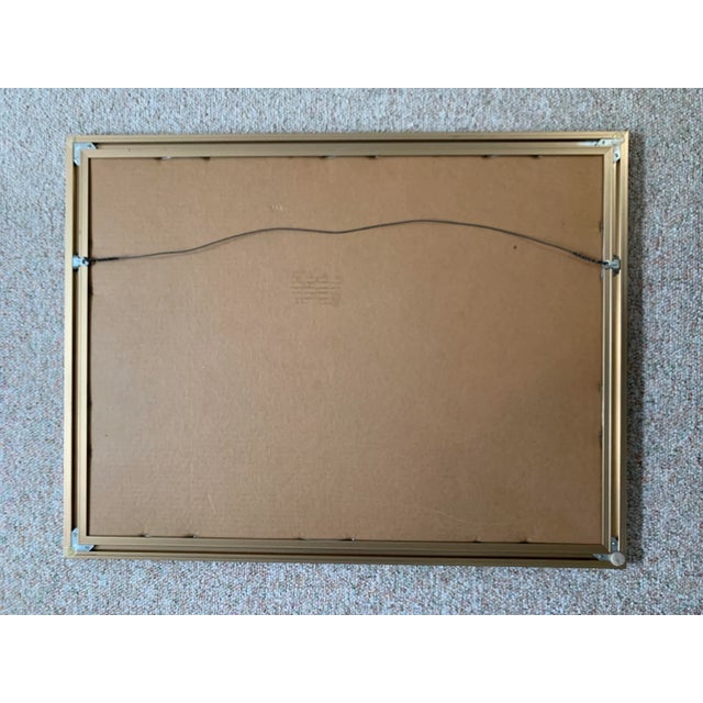 Vintage Framed Egyptian Papyrus Painting For Sale - Image 10 of 12