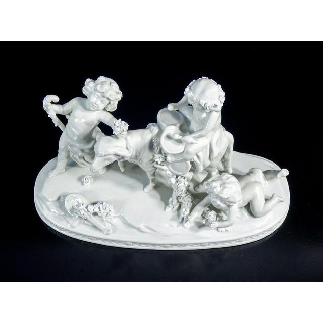 Porcelain Procession of Putti Sculpture from Capodimonte For Sale - Image 4 of 18